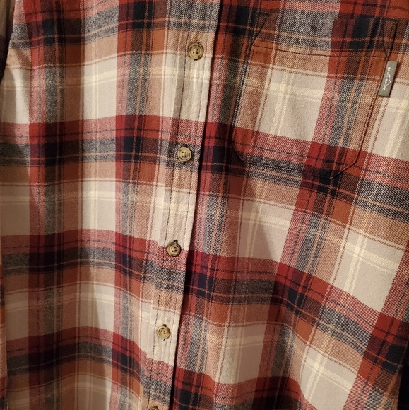 Men's Eddie Bauer Flannel Plaid Button Down W/ Front Pocket - Picture 5 of 7